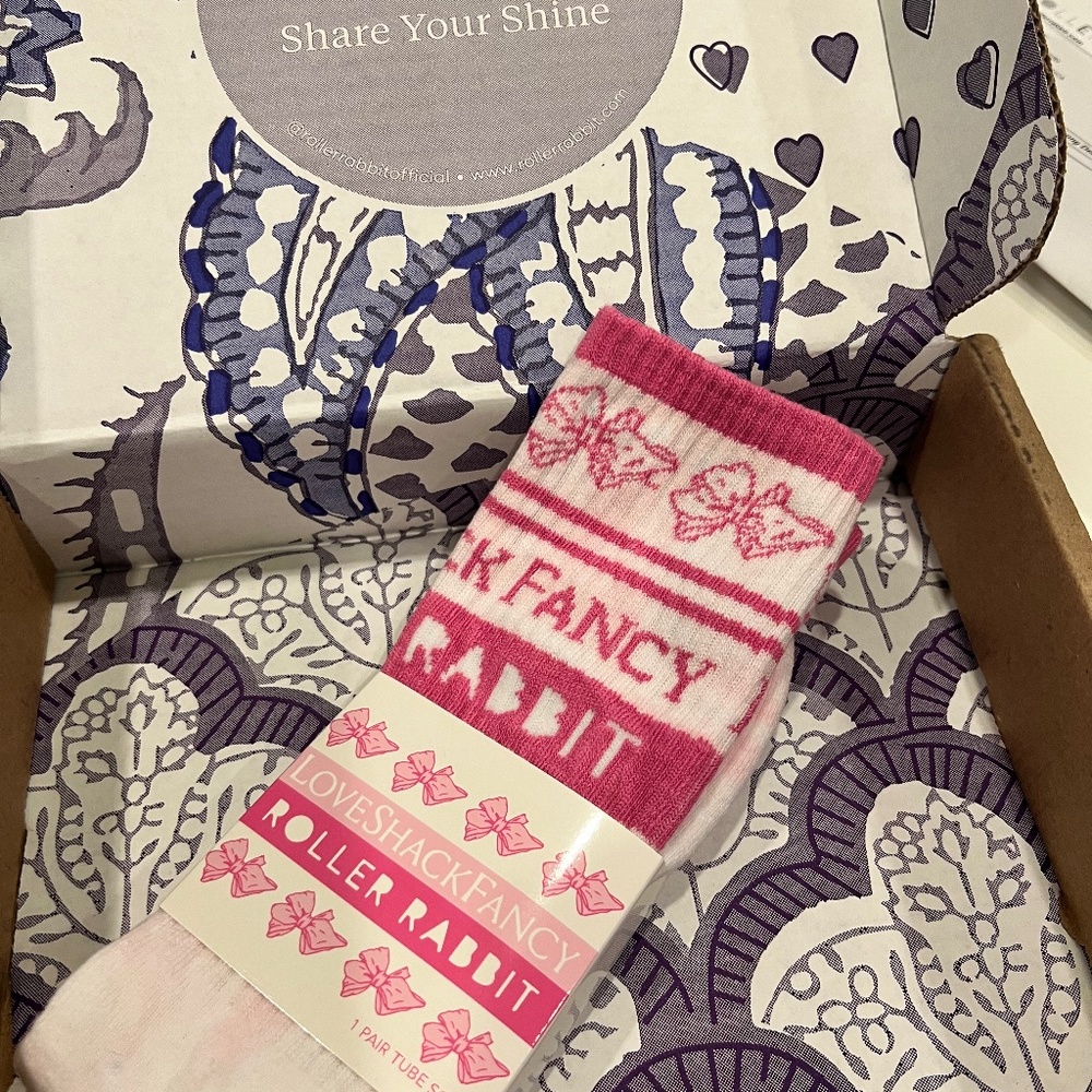 Roller Rabbit x Love Shack Fancy Tube Socks